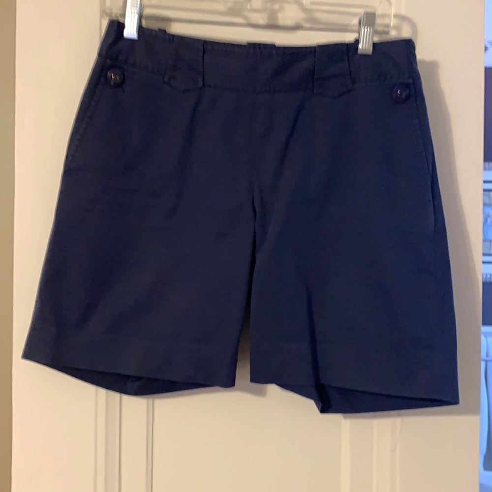 Etcetera side zip navy shorts